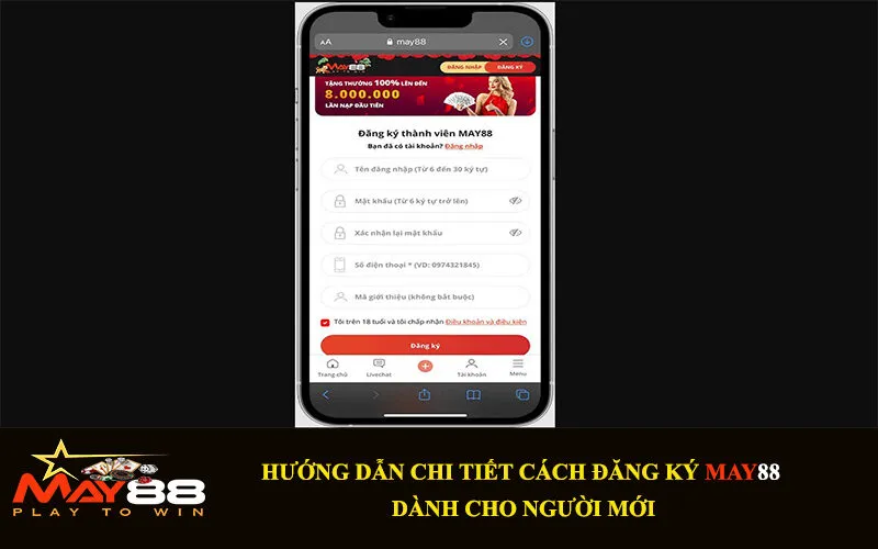 Hướng dẫn đăng ký May88 nhanh chóng