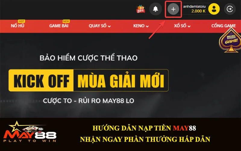 Hướng Dẫn Nạp Tiền May88